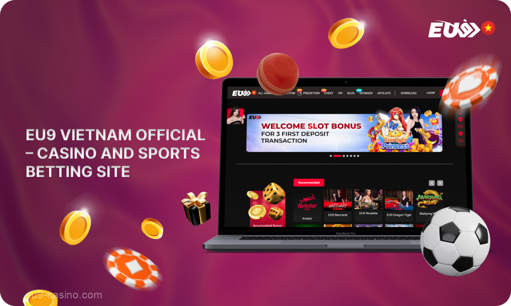 There are over 5,000 games available on the EU9 Vietnam official website and mobile app, including live casino, instant and table games, and sportsbook with a wide selection of sports to bet on